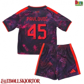 Bayern Munich Aleksandar Pavlovic #45 Tredje Kläder Barn 2026-27 Kortärmad (+ Korta byxor)